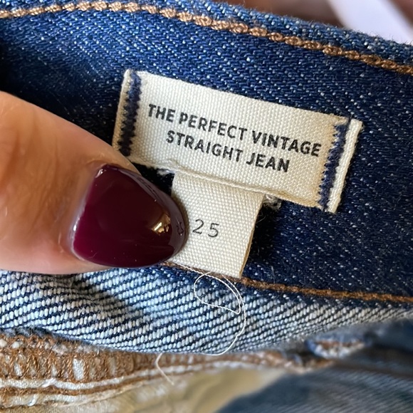 Madewell Perfect Vintage Straight Jean in Greenhaven Wash: Seamed Version - Picture 7 of 13